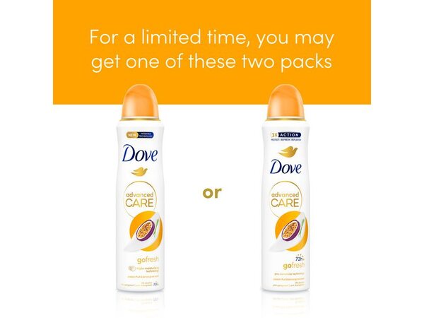 Dove Advanced Care Passion Fruit Anti-Perspirant Aerosol 150ml