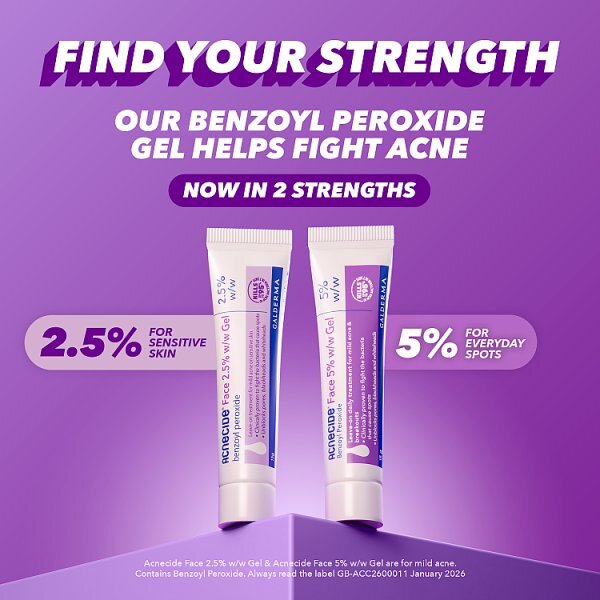 Acnecide Face Gel 2.5% Benzoyl Peroxide Spot Treatment 15G