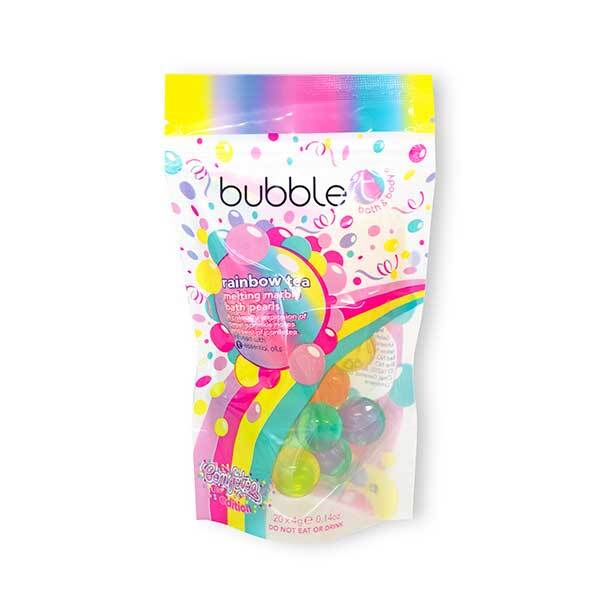 Bubble T Cosmetics Melting Bath Pearls Rainbow Tea 20 x 4g