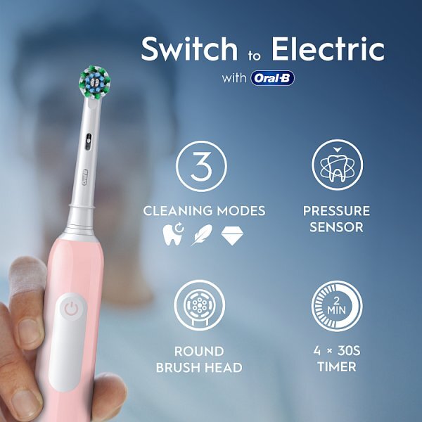 Oral-B Pro 1 Pink Electric Toothbrush