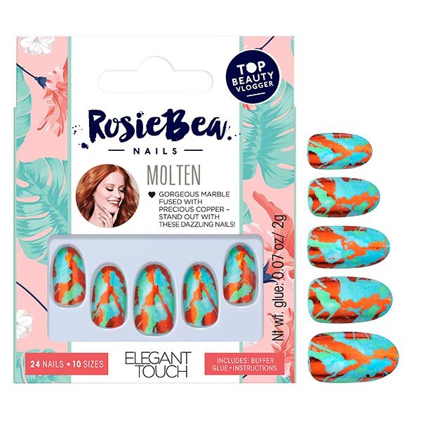 Rosie Bea Fake Nails - Molten