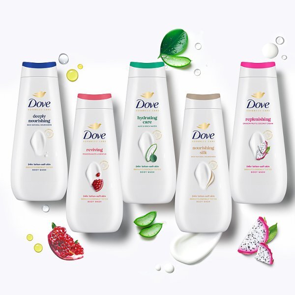 Dove Advanced Care Nourishing Silk Body Wash 400ml