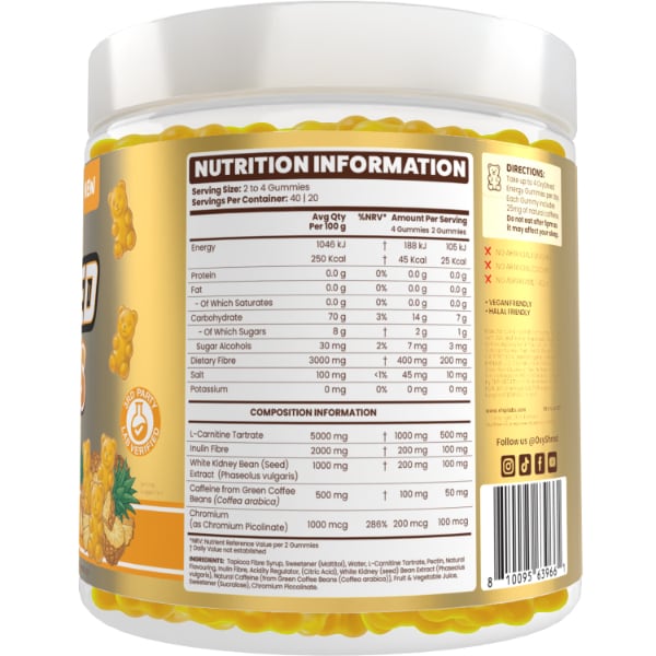 Oxyshred Gummies Pineapple