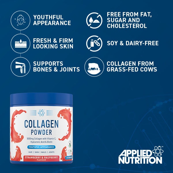 Applied Nutrition Collagen Powder Strawberry&Raspberry 165g