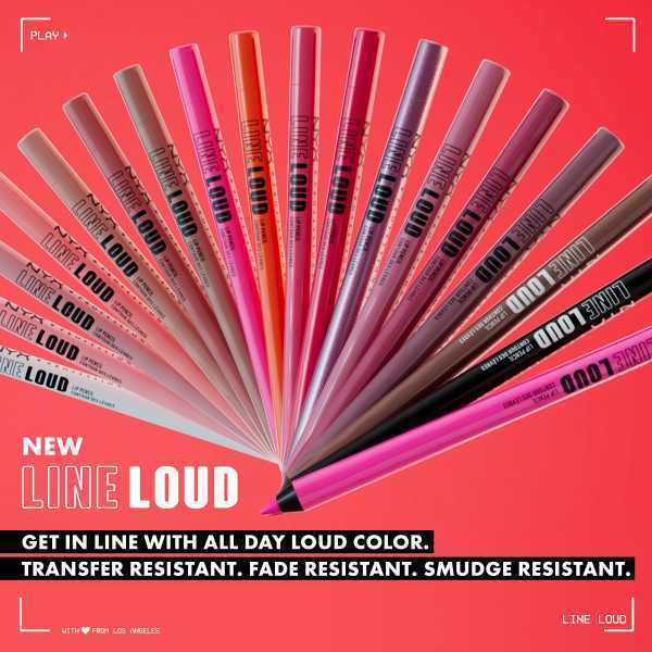 Nyx Professional Makeup Line Loud Lip Liner Movin Up