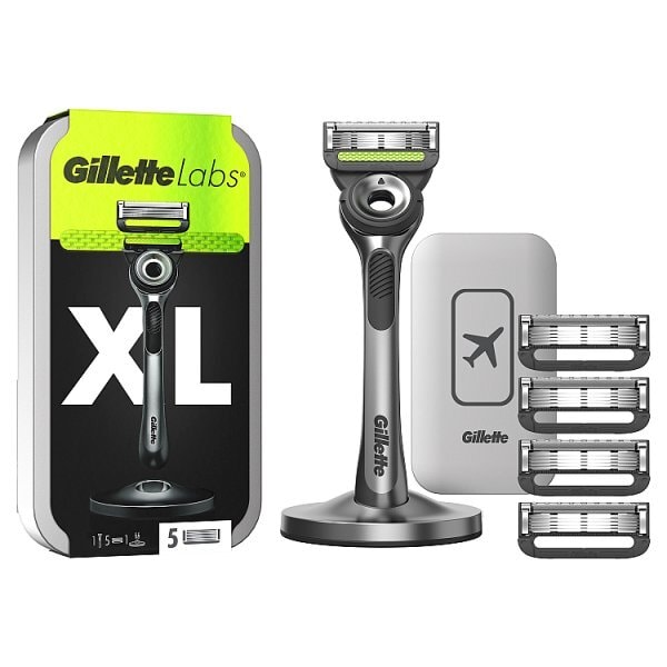 Gillette Labs 5Up Travel Case Razor + 5 Blades