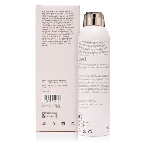 utan Gradual Spray Cream (organic vanilla & tonka) 190ml