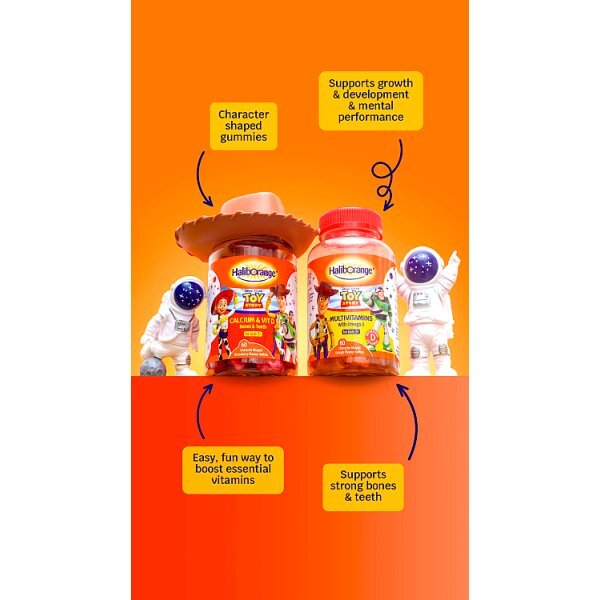 Haliborange Disney Toy Story Calcium Vit D Straw Softies 60