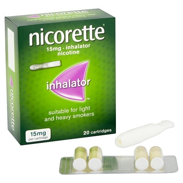 Nicorette® 15mg Inhalator Nicotine Cartridges (Stop Smoking)