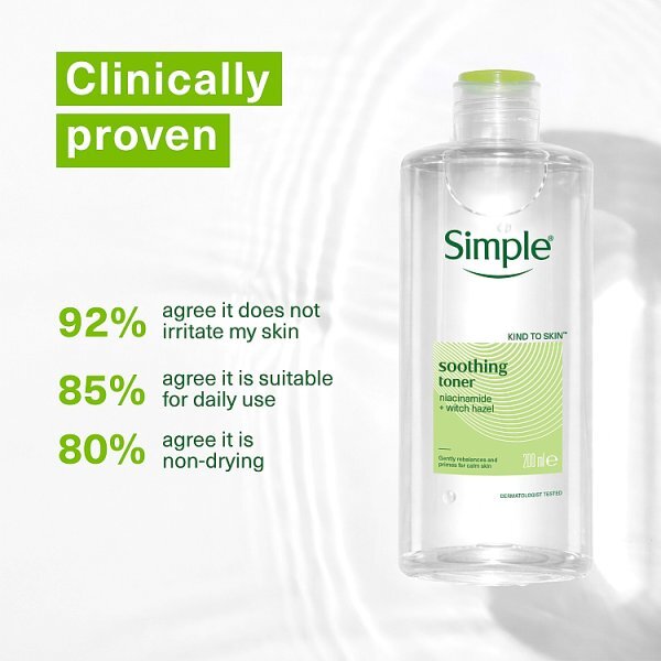 Simple Kind To Skin Soothing Facial Toner 200ml