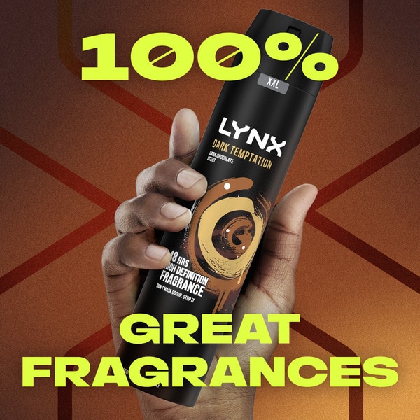 Lynx Deodorant Bodyspray Aerosol Dark Temptation 250ml