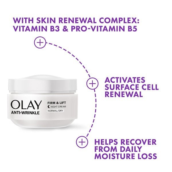 Olay Anti-Wrinkle Firm & Lift Moisturiser Night Cream 50ml