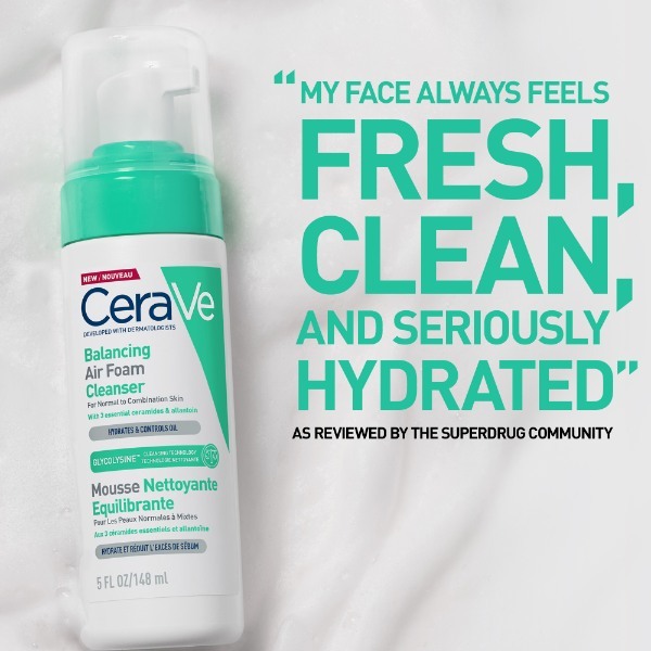 CeraVe Balancing Air Foam Foaming Facial Cleanser 148ml
