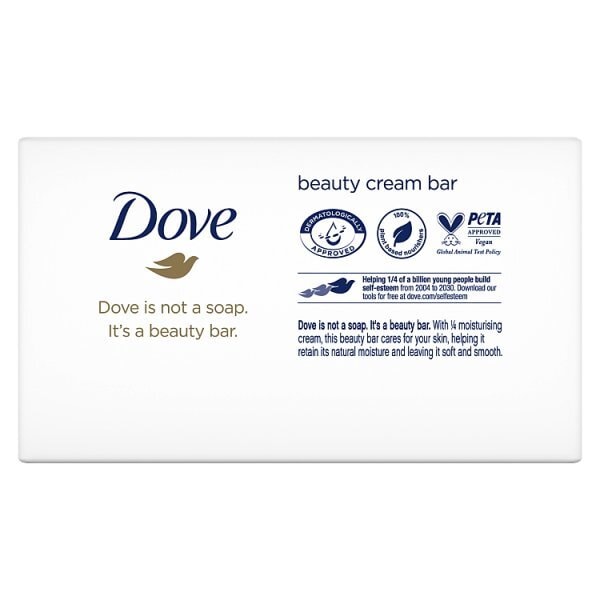 Dove Original Moisturising Soap Cream Beauty Bar 4x 90 g