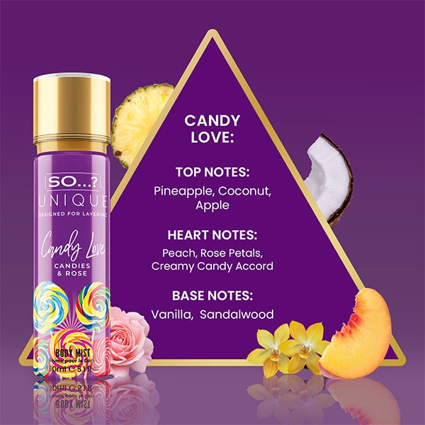 So&? Unique Candy Love Body Mist 150Ml