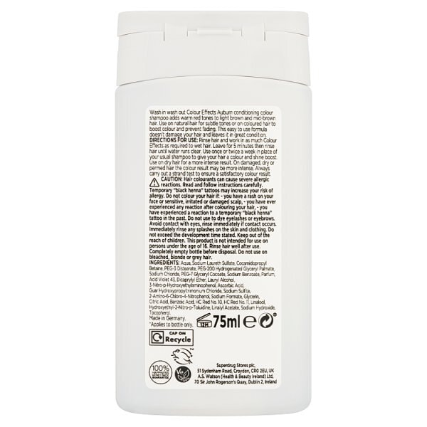 Superdrug Colour Effects Auburn 674 Toner 75ml