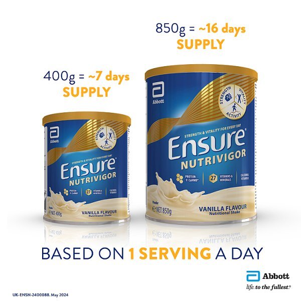 Ensure NutriVigor Shake Vanilla Flavour 400G