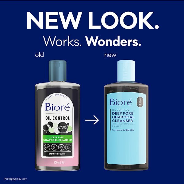 Biore Deep Pore Charcoal Cleanser 200ml