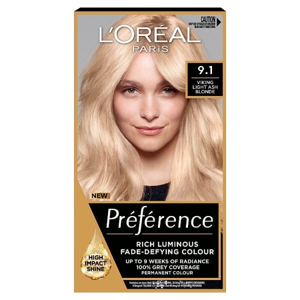 Preference Infinia 9.1 Viking Light Ash Blonde Hair Dye