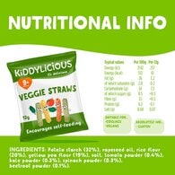 Kiddylicious Veggie Straws 12g