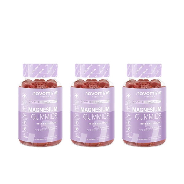 Novomins Magnesium Gummies 60 Gummies Bundle x3