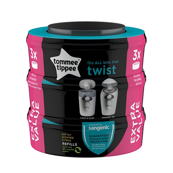 DNR Tommee Tippee Twist and Click Advanced Nappy Disposal Refill