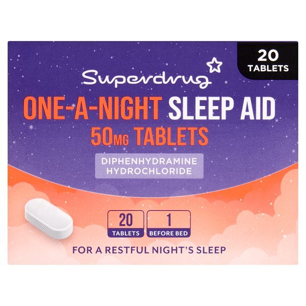 Superdrug Sleep Aid 50mg Tablets 20 Pack