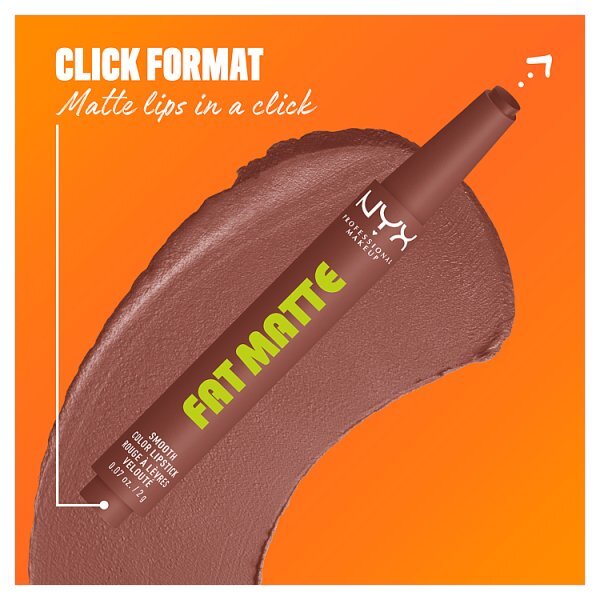 NYX Professional Makeup Fat Matte Lipstick, Tasty Taupe