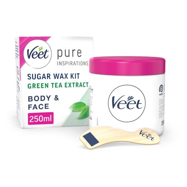Veet Pure Warm Wax Face & Body With Green Tea 250Ml