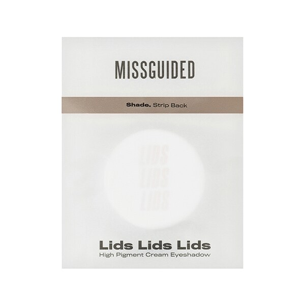 Missguided Cosmetics Lidslidslids Cream Shadow Strip Back