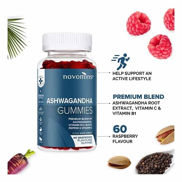 Novomins Ashwagandha Gummies 60 Gummies