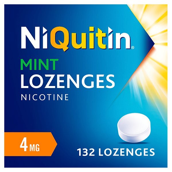 NiQuitin Mint 4mg Lozenges, 132 Lozenges- Quit Smoking Aid
