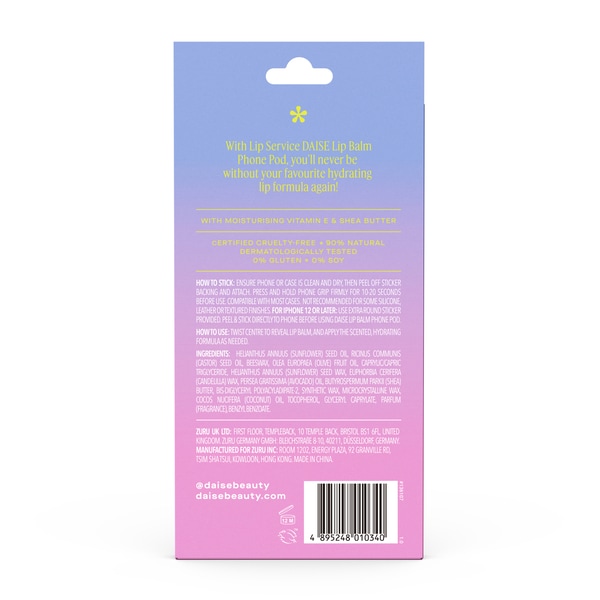 Daise Lip Service Lip Balm Phone Pod Strawberry Kiss 1.7 G