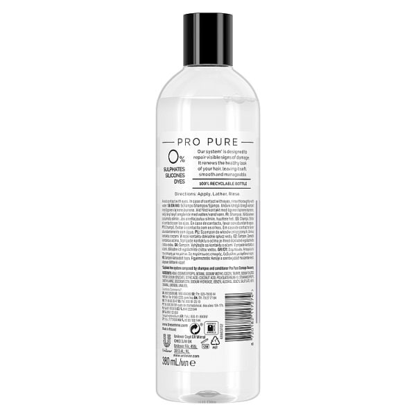 Tresemme Pro Pure Damage Recovery Shampoo 380Ml