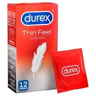 Durex Ultra Thin Feel Condoms Regular Fit Pack of 12