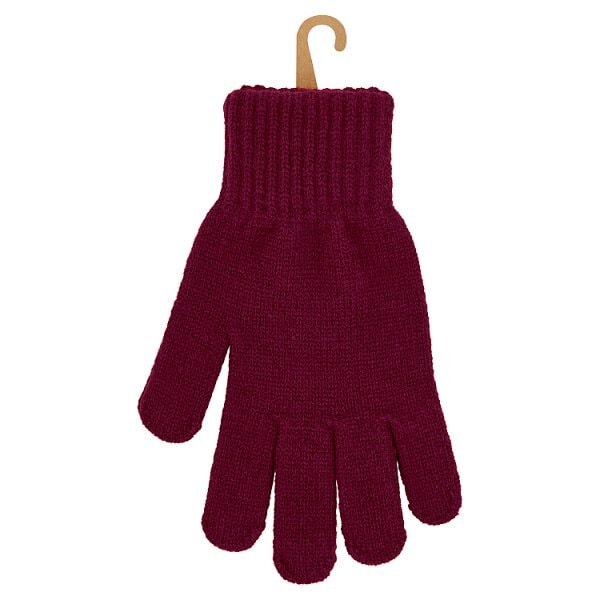 Superdrug Gloves Burgundy