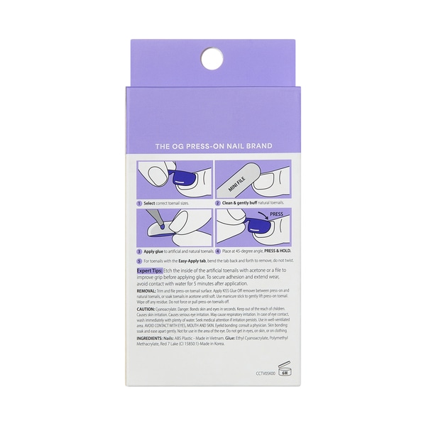 Kiss Impress Toenails - Blanc Chic