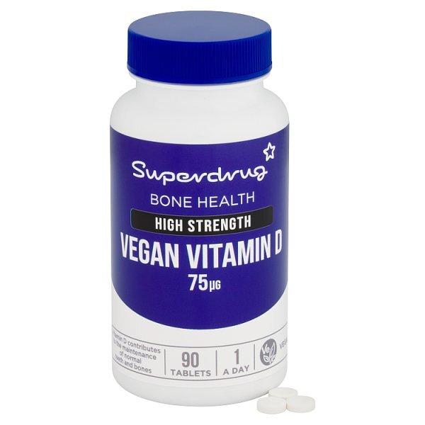 Superdrug High Strength Vegan Vitamin D3 75æg 90s