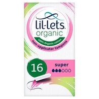 Lil-Lets Organic Non-Applicator Super 16 per pack