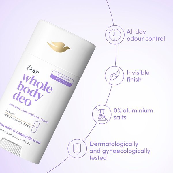 Dove Whole Body Lavender Deodorant Stick 50ml