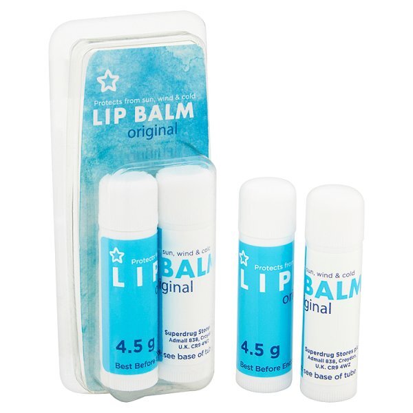 Superdrug Lip balm Original 4.5g X 2