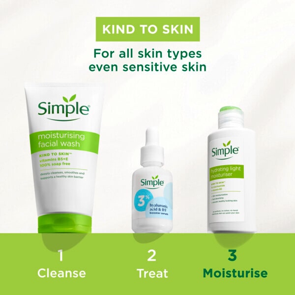 Simple Kind to Skin Hydrating Light Face Moisturiser 125ml