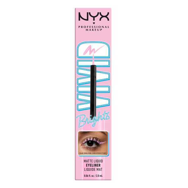 Nyx Pmu Vivid Brights Liquid Eyeliner - Sneaky Pink