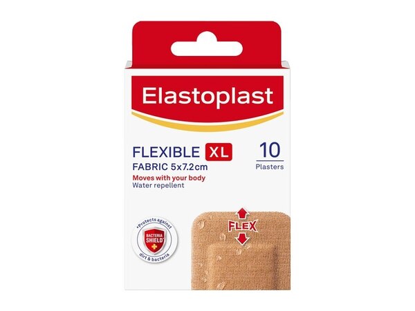 Elastoplast Fabric Knee & Elbow Large Pad, 10 Plasters