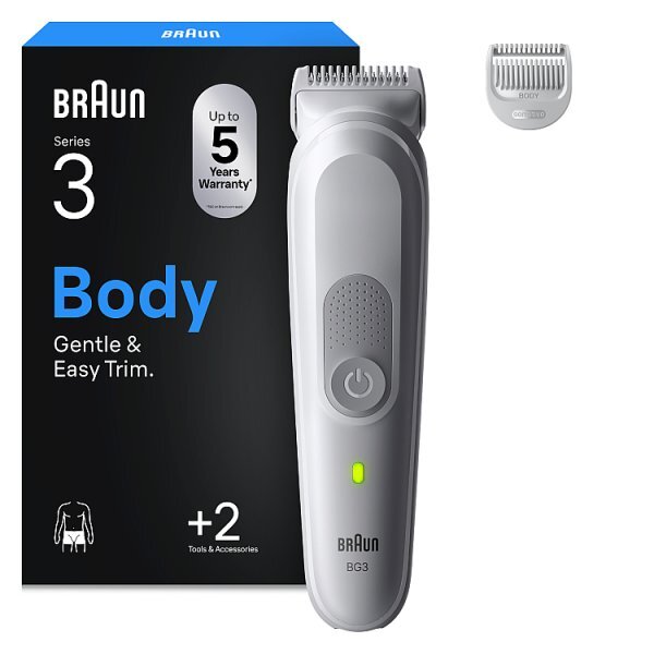 Braun Body Groomer, +2 Grooming Tools, Waterproof, Bg3500