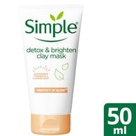 DNR Simple Protect 'N' Glow Detox & Brightening Clay Mask