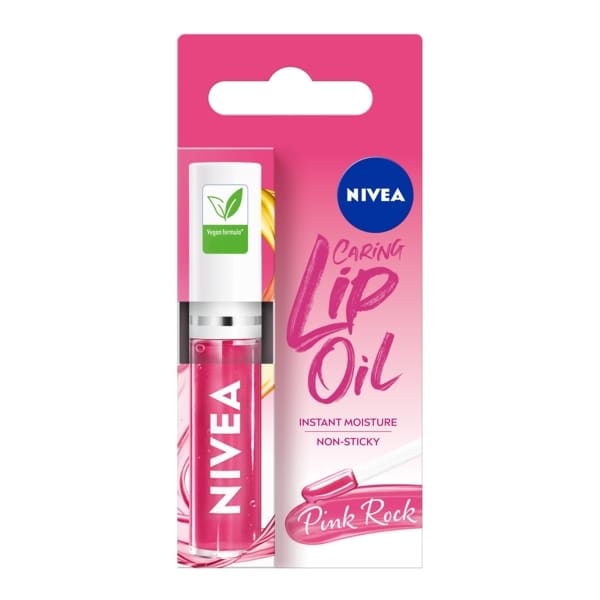 NIVEA Pink Rock Lip Oil For Long Lasting Moisture 5.5ml