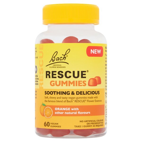 Bach" Rescue - 60 GummiesVegan, Orange Flavoured