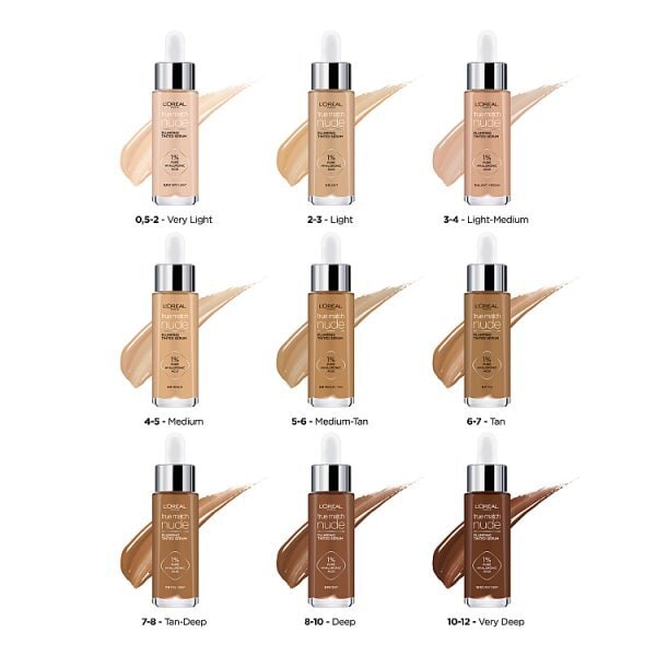 L'Oréal Paris True Match Nude Tinted Serum 10-12 Very Deep