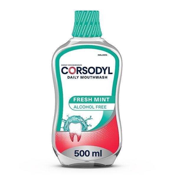 Corsodyl Medicated Antibacterial Mouthwash Mint, 500ml
